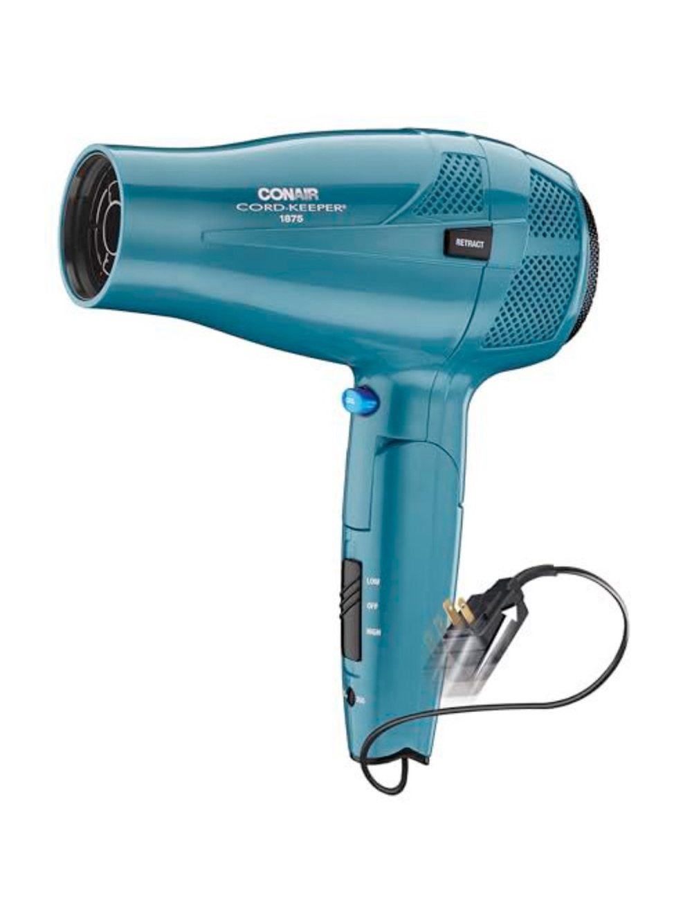 Teal Cord-Keeper Hair Dryer - 1875W